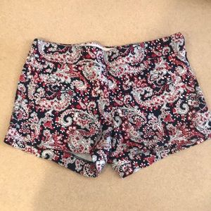 EUC J.Crew side zip shorts sz 8